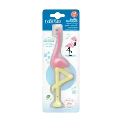 Toddler Toothbrush Flamingo 1-4 Years _ Dr. Brown's