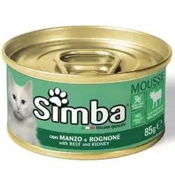 Simba Cat Mousse with Beef and Kidney 85g