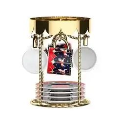 SET 4 CUPS AND SAUCERS - CAROUSEL