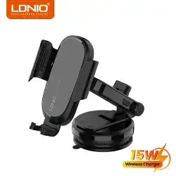 LDNIO MW21-1 Wireless Charging Car Mount, a 15W fast-charging phone holder designed for vehicles.