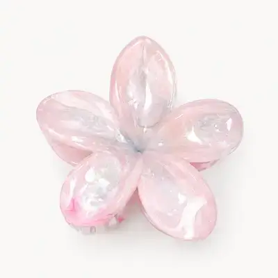 1pc Hibiscus Flower Shaped Plastic Hair Clips
