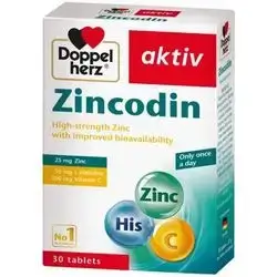 Zincodin 30 Tablets (Doppel herz)