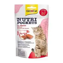 Gimcat-Nutri Pockets With Beef 60G