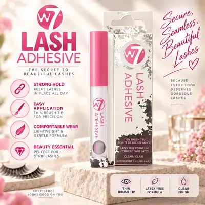 W7 Lash Adhesive – Clear, 4 ml