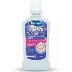 Wisdom Active Whitening Mouthwash.