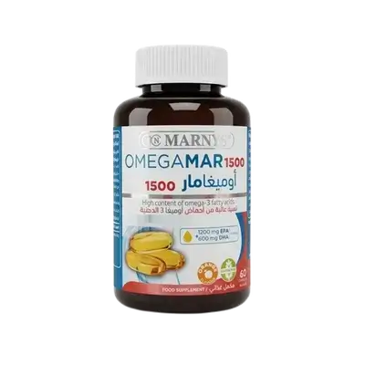 Omegamar 1500 (EPA 1200mg & DHA 600mg) 60 Capsules _ MARNYS