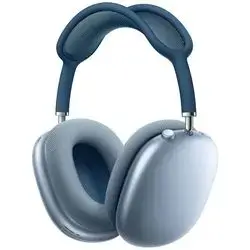 Apple AirPods Max Wireless Over-Ear Headphones, Active Noise Cancelling, Transparency Mode, Personalized Spatial Audio, Dolby Atmos, Bluetooth Headphones for iPhone – Sky Blue