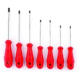 Perforated Torx Screwdriver Set 7 Pieces