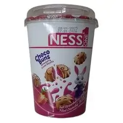 Ness 1 Biscuit Buns Strawberry 125g