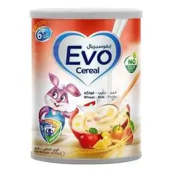 Evo Cereal Wheat-Milk-Fruits - 400g - 6+months