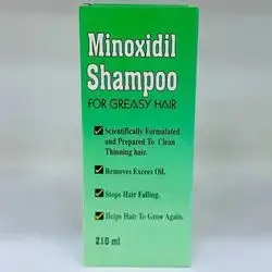 Minoxidil shampoo for greasy hair