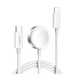 Joyroom USB Type-C 20W PD Cable with Inductive Charger for Apple Watch (1.5m, White)