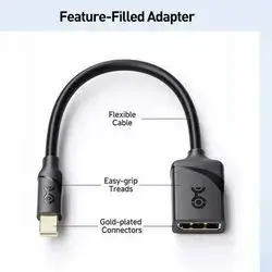 Mini DisplayPort to DisplayPort Adapter in / Black / Mini Dp