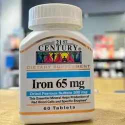 iron 65mg dried ferrous sulfate 200mg