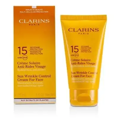 Clarins Sun Wrinkle Control Cream Moderate Protection For Face SPF 15