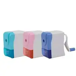 Hand-Cranked Pencil Sharpener Assorted Color 1 Pcs