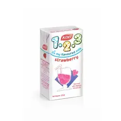 KDD Low fat strawberry flavoured milk 115ml
