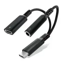 USB adapter USB-C to 3.5mm adapter with charging function