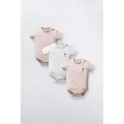 Uspolo2353-V1M Romper 3Pcs