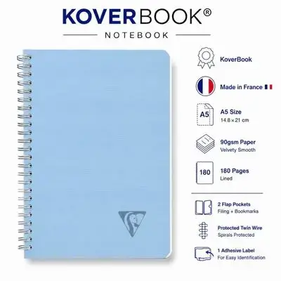 Notebook,french , A5 Size,180 pages.