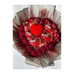 Flowers And Chocolate Bouquet
