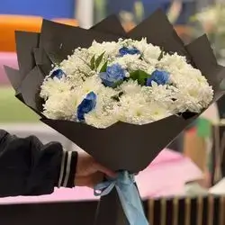 Blue & White Flowers Bouquet