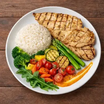 Grilled Chicken Diet Plate