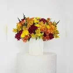 Yellow & Red Flower Arrangement