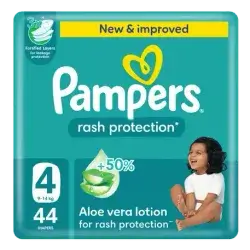Pampers - Jambo Rash Protection Size 4 - (9-14 kg) - 44 Diapers
