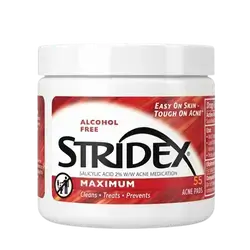 STRIDEX Salicylic Acid 2% Acne Medication 55 Soft Touch Pads _ Blistex