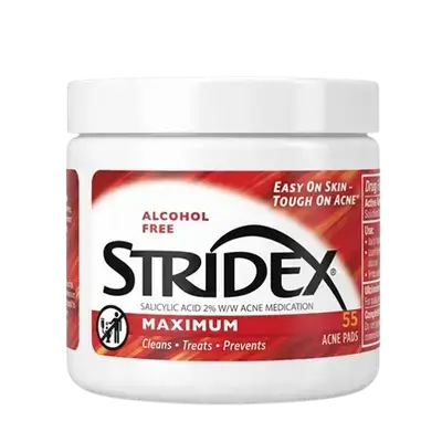 STRIDEX Salicylic Acid 2% Acne Medication 55 Soft Touch Pads _ Blistex