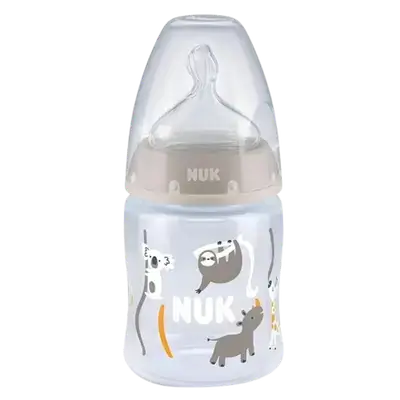First Choice+ No Colic Silicone Feeding Bottle 0-6 Month 150ml gray _ NUK