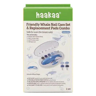 Friendly Whale Nail Care Set & Replacement pads Combo _ haakaa