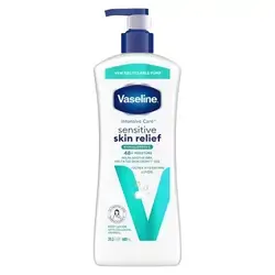 Vaseline Intensive Care 48-Hour Moisture Hypoallergenic Sensitive Skin Relief Pump Body Lotion Unscented 600ml