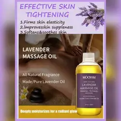 MOOYAM Pure Distilled Lavender Essential Oil, Soothing Massage Oil 