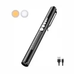 Pen Light Torch Two Color Rechargeable