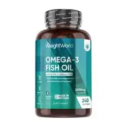 Omega 3 Fish Oil 2000mg - 240 Softgels 660mg EPA & 440mg DHA