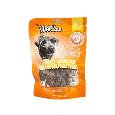 YooZee Love's Jerky Snacks With Nutrition Chicken and Duck Twist 100g