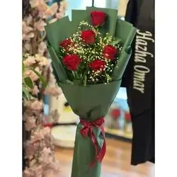 Red flowers bouquet
