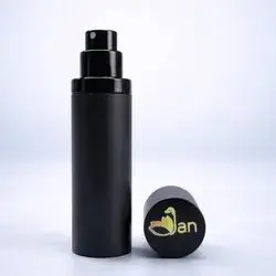 Empty matte all black perfume bottle 10 ml