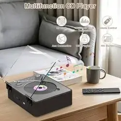Mycket Portable CD Player with built-in dual stereo speakers