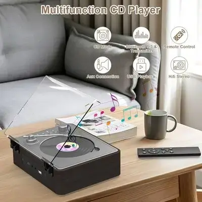 Mycket Portable CD Player with built-in dual stereo speakers