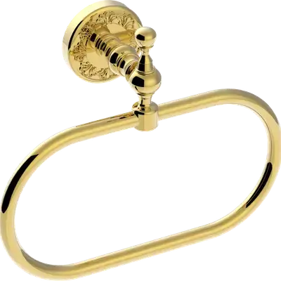 Hurrem Gold Oval Ring Towel Holder