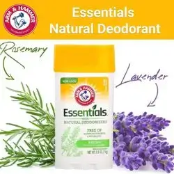 arm & hammer essentials natural deodorant rosemary lavender