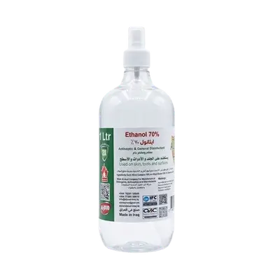 Ethanol 70% Antiseptic & General Disinfectant 1000ml _ ALJOUD