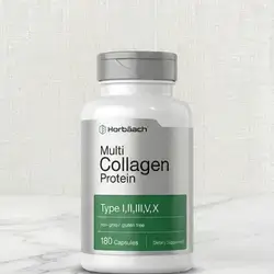 Multi Collagen Protein Type I, II, III, V, X 180 Capsules