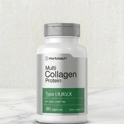 Multi Collagen Protein Type I, II, III, V, X 180 Capsules