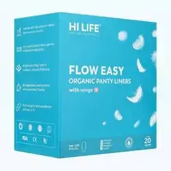 Hi life flow easy pads organic panty liners for night 20counts
