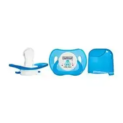 Orthodontic Cleft Lip Silicone Pacifier (+0) - Blue
