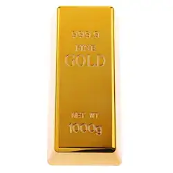 Fake Gold Bar Plastic Golden Home Decor Bullion Bar